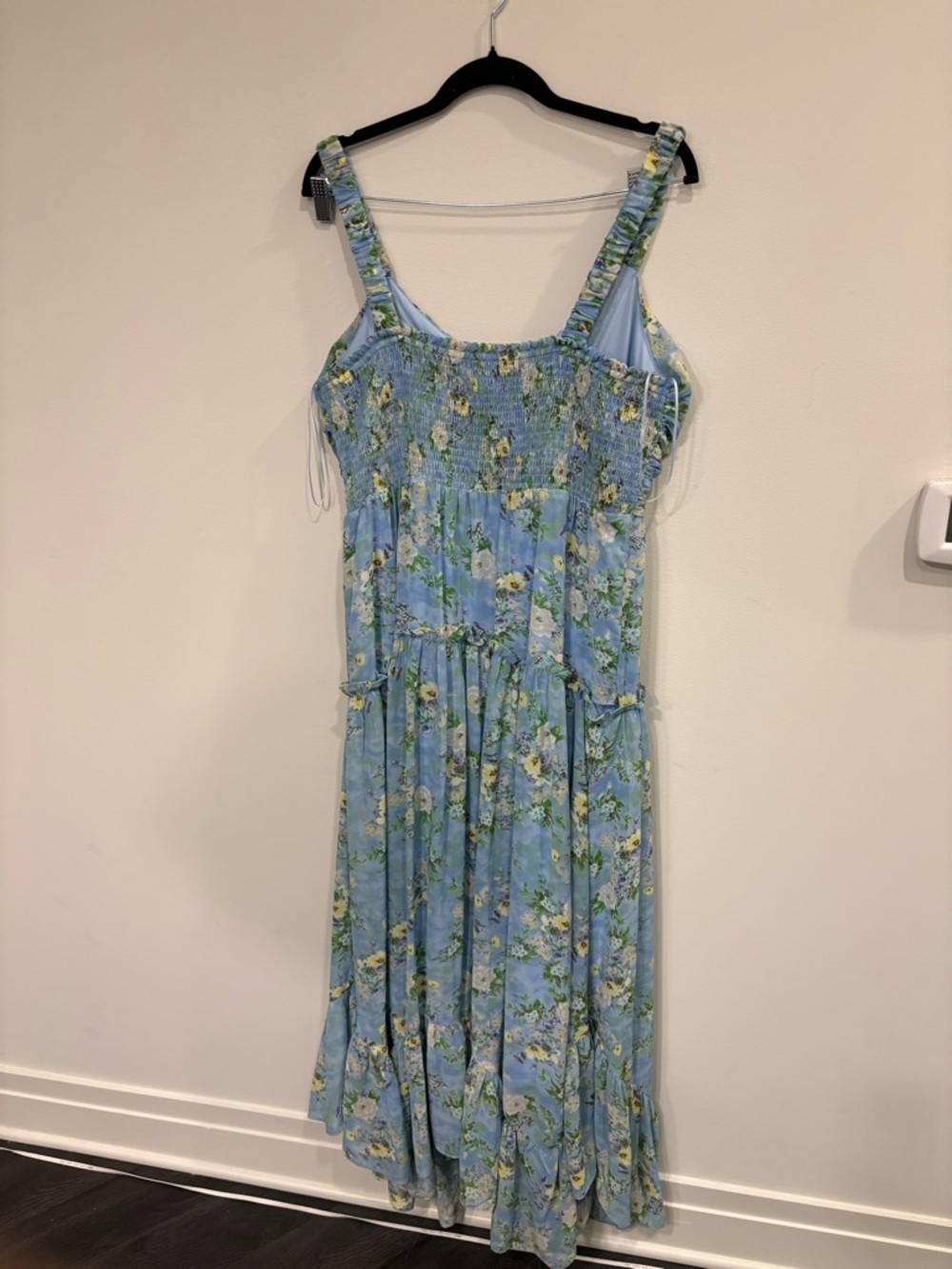 ASTR Light Blue Floral Sleeveless Maxi Dress xl - Picture 12 of 16